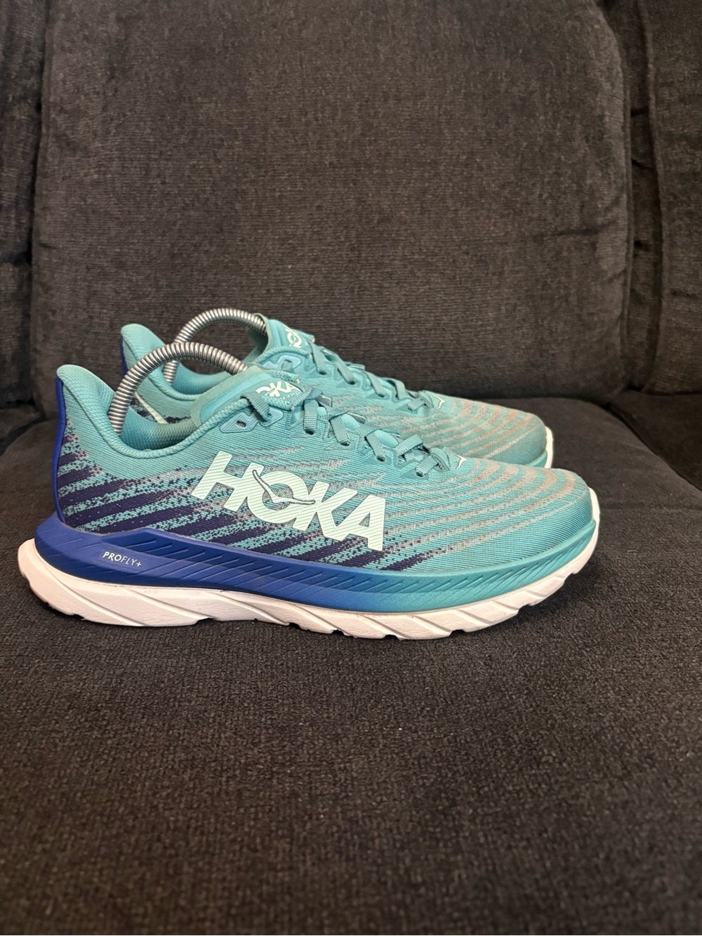 Hoka One One Mach 5 Womens Size 10B Blue Ocean Mist Running Shoes 1127894 OMES